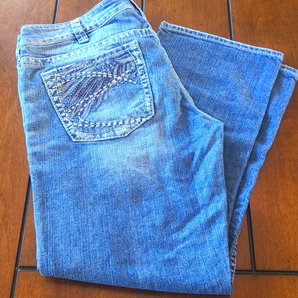 Silver Cropped Jeans